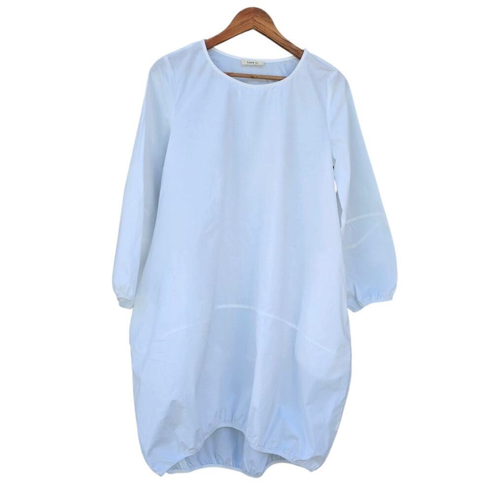 Love In Balloon Cocoon Mini Dress White Size S
